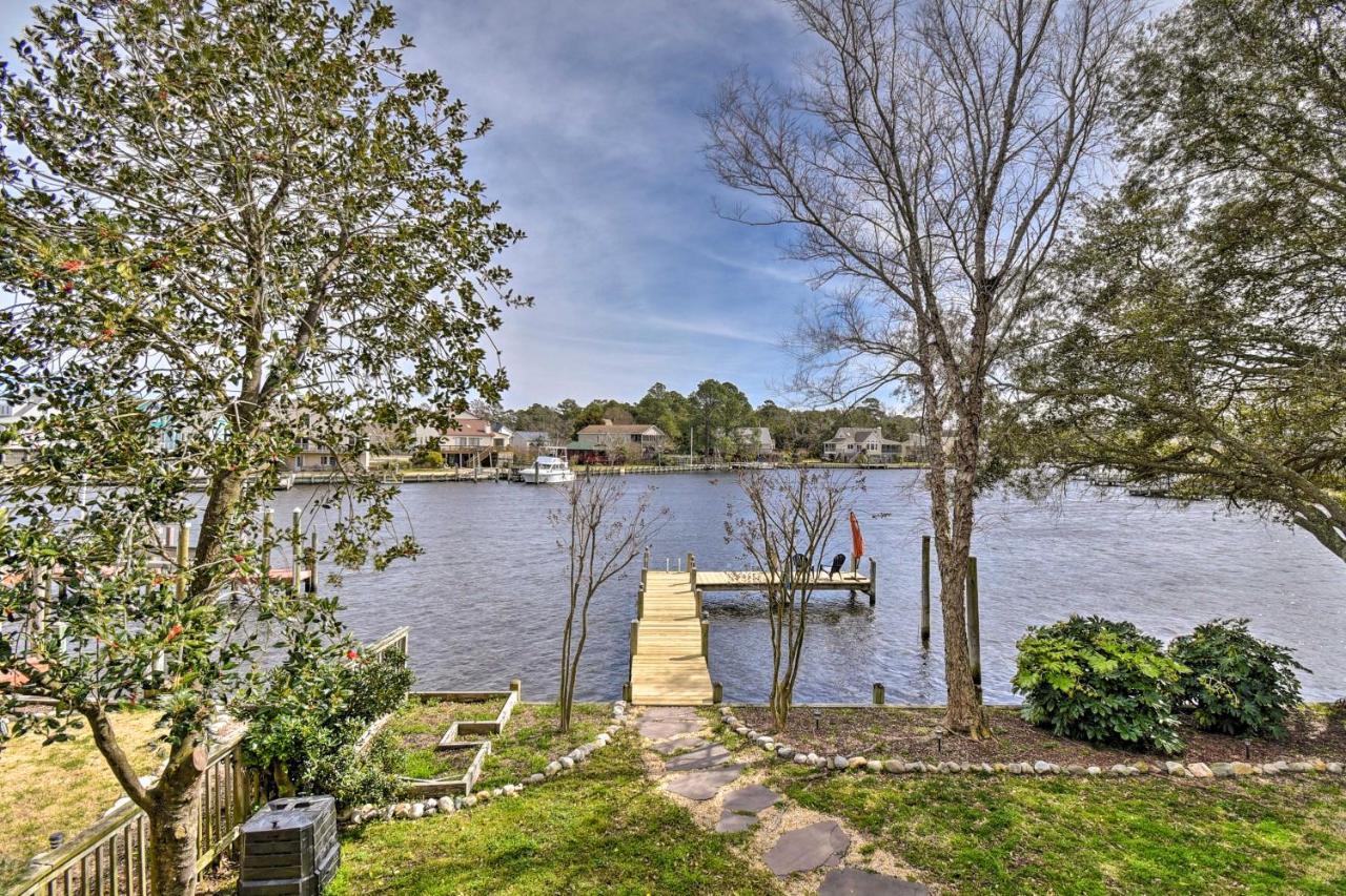 High-End Canalfront Paradise With Dock And Kayaks! Kill Devil Hills Exterior foto