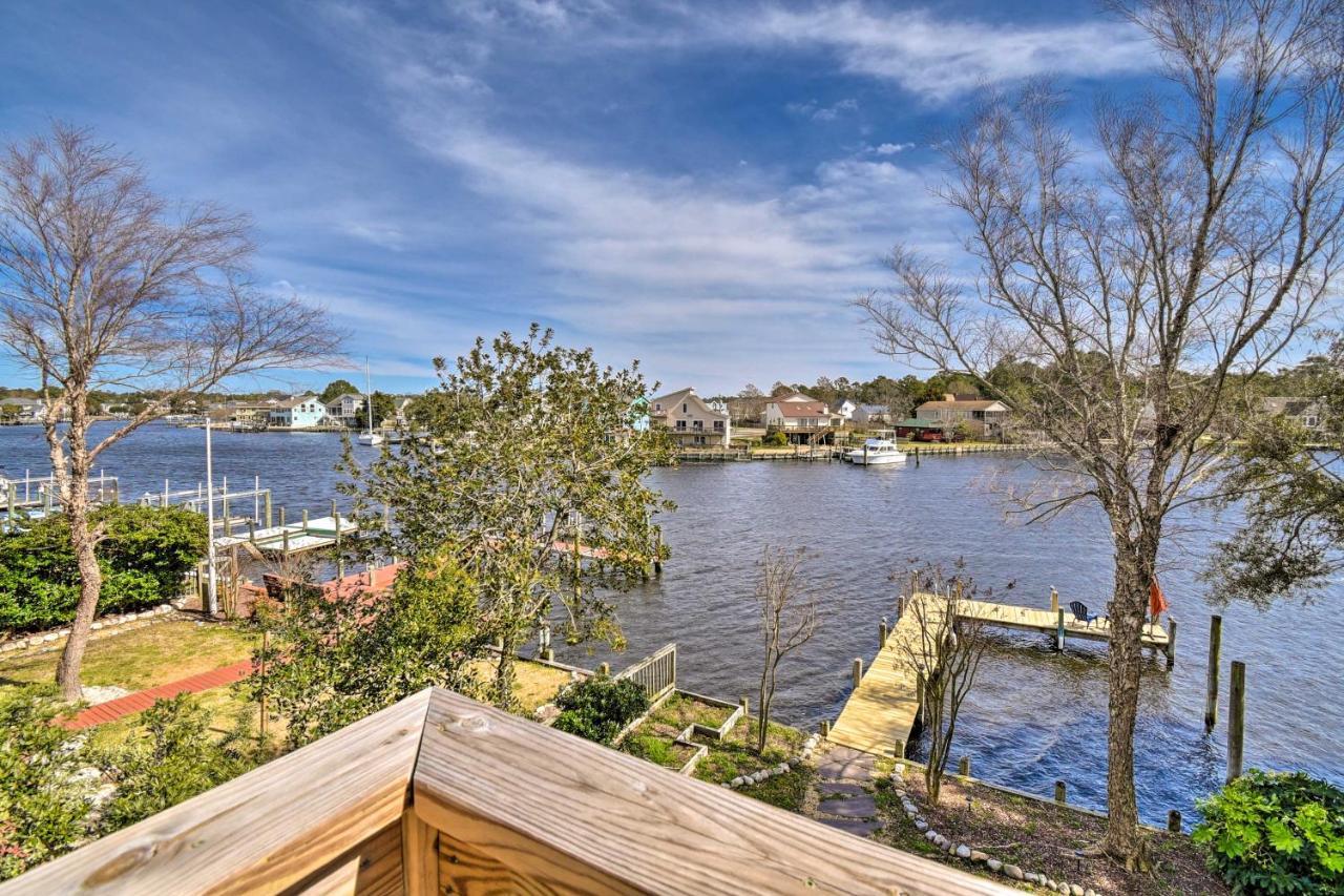 High-End Canalfront Paradise With Dock And Kayaks! Kill Devil Hills Exterior foto